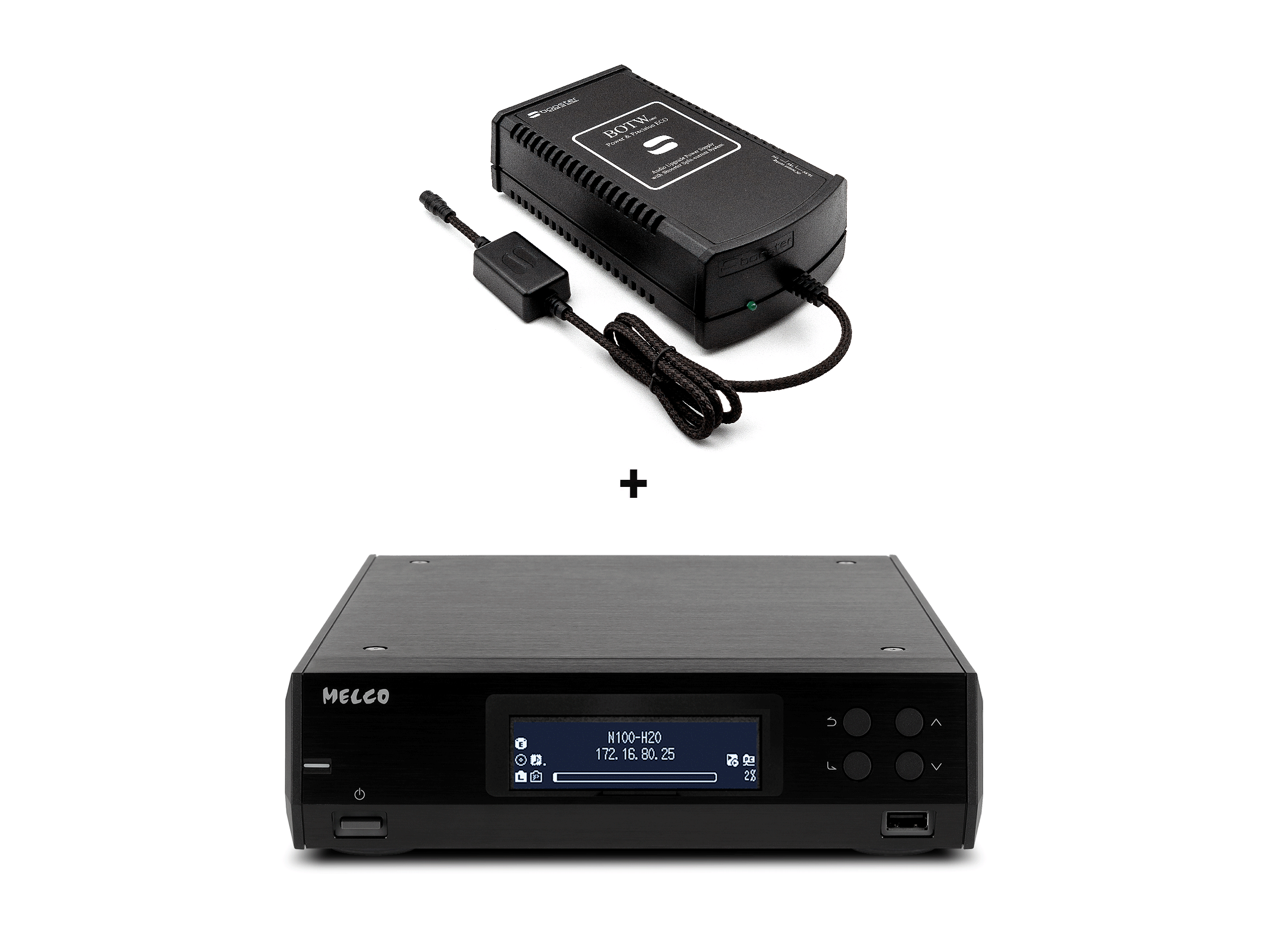 N100 mit 2 TB inkl. GRATIS SBooster BOTW Power &amp; Precision ECO MK2 (12V) Black Friday, Schwarz